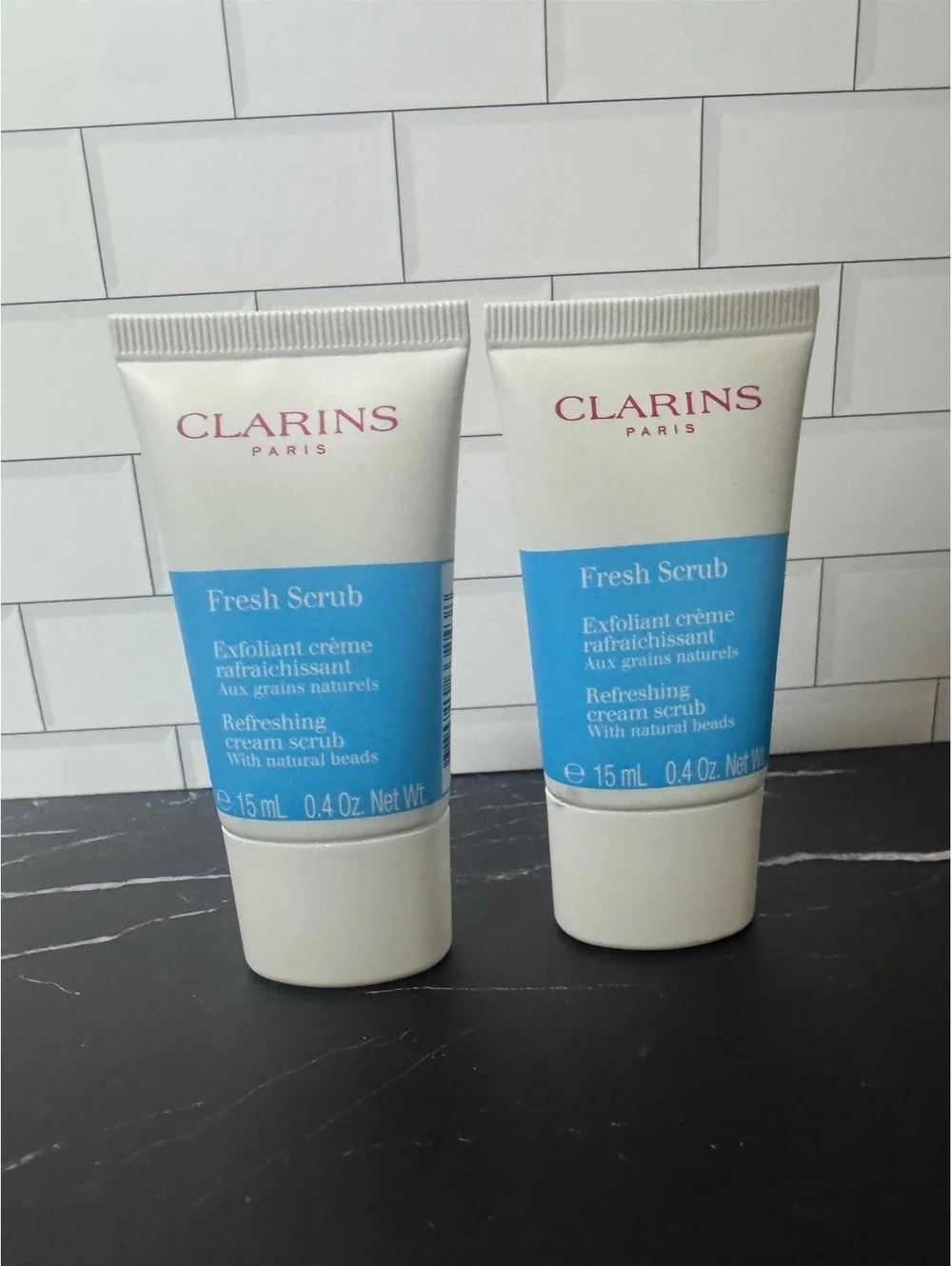 SET OF 2 Clarins fresh scrub